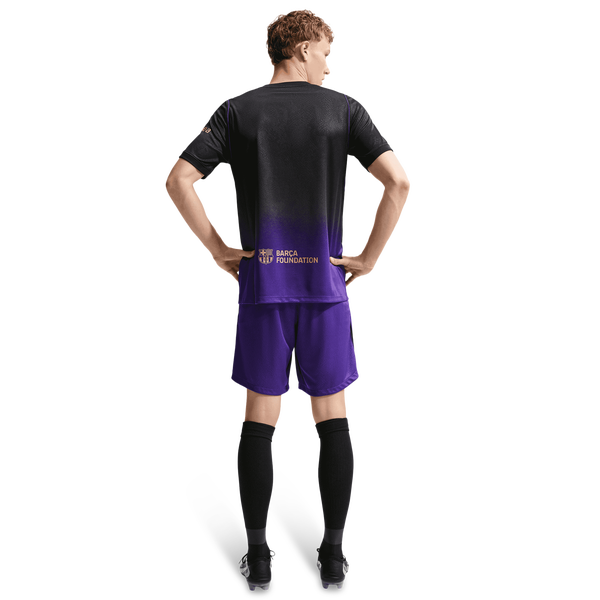 Nike FCB Dri-FIT Short Sleeve Stadium Away Jersey - Men's - Black/Purple - Image 7