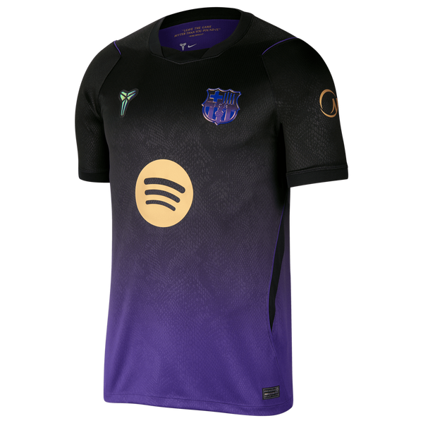Nike FCB Dri-FIT Short Sleeve Stadium Away Jersey - Men's - Black/Purple - Image 8