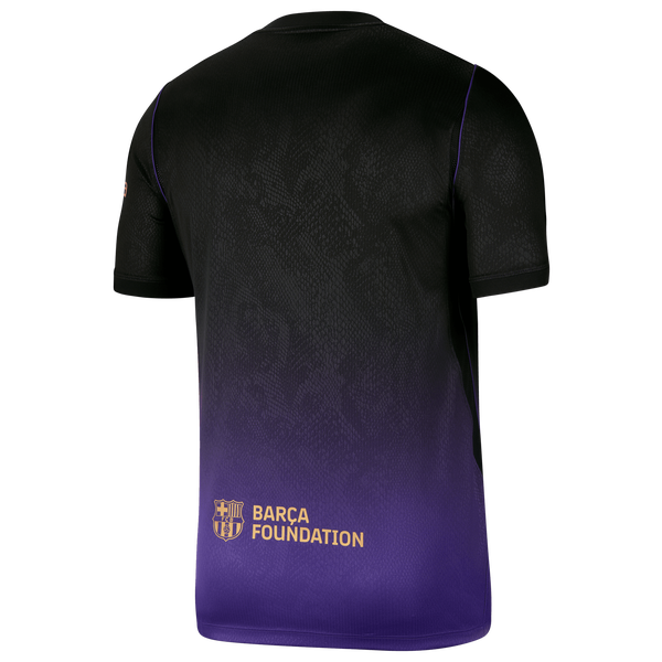 Nike FCB Dri-FIT Short Sleeve Stadium Away Jersey - Men's - Black/Purple - Image 9