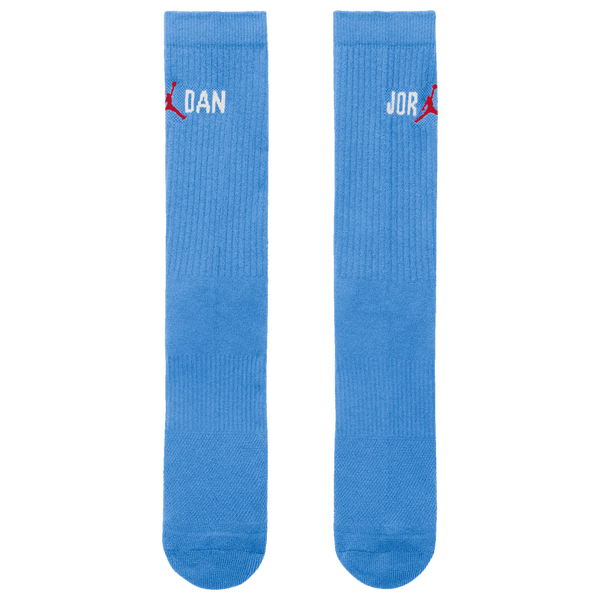 Jordan Everyday Crew Socks - Men's - White/University Blue/University Red - Image 2