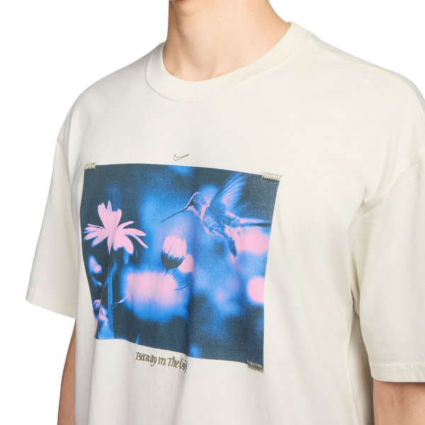 Nike NSW Beauty Air Long Sleeve T-Shirt - Men's - White/Blue - Image 3