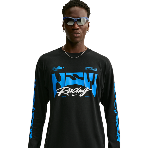 Nike NSW Loose LS Swoosh Speed Tee - Men's - Black