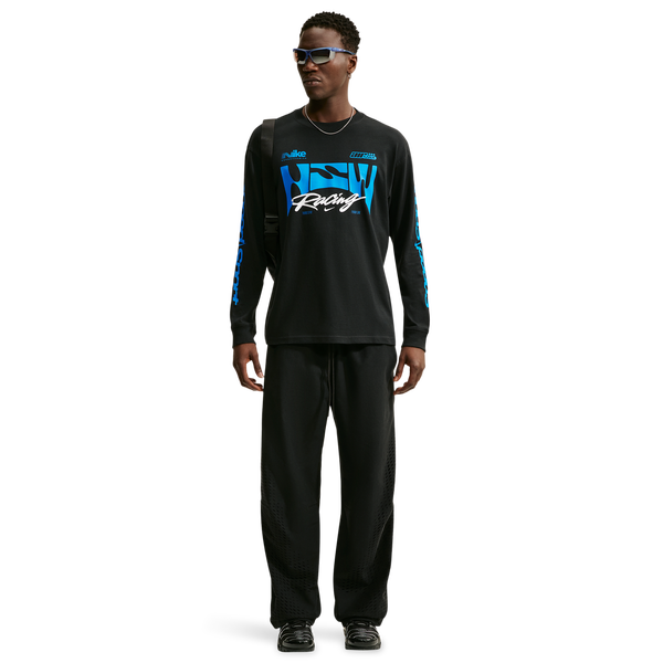 Nike NSW Loose LS Swoosh Speed Tee - Men's - Black - Image 4