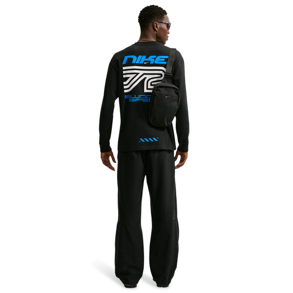 Nike NSW Loose LS Swoosh Speed Tee - Men's - Black - Image 5