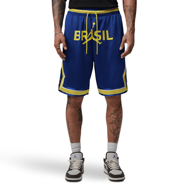 Jordan Brasil Diamond Short - Men's - Old Royal/Yellow Pulse/Old Royal - Image 7