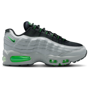 Nike Air Max 95 BB Leather - Boys' Grade School - Light Smoke/Green Strike