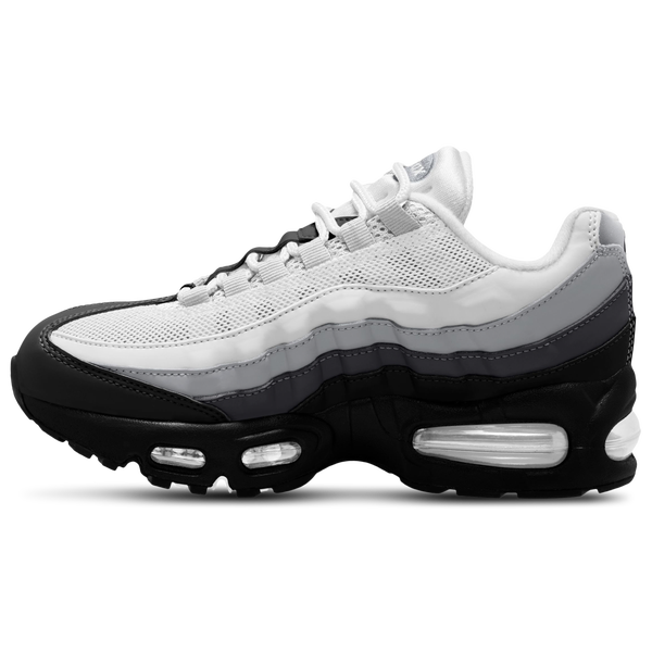 Nike Air Max 95 - Boys' Grade School - Black/White/Wolf Gray - Image 2