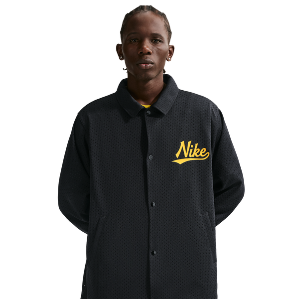 Nike Club Coaches AMSPT Jacket - Men's - Black/Saffron Quartz