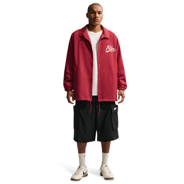 Nike Club Coaches AMSPT Jacket - Men's - Team Crimson/Lt Khaki - Image 3