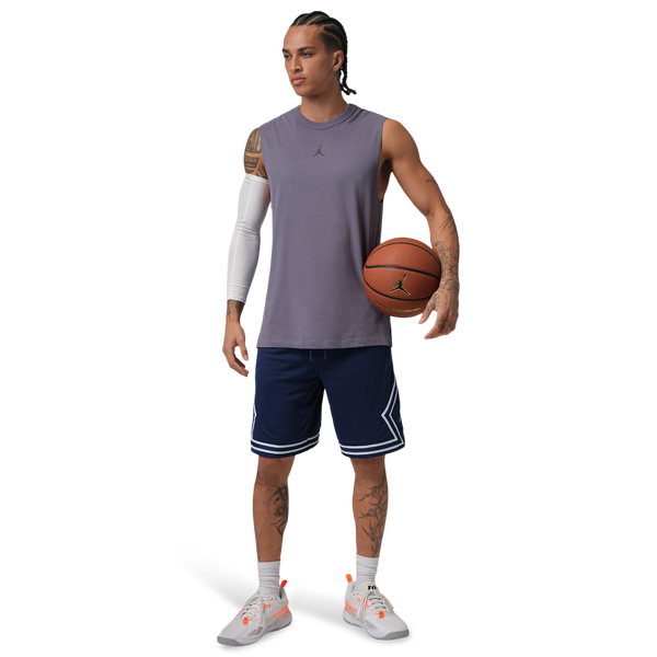 Jordan Dri-FIT SPT 9" Diamond Shorts - Men's - Midnight Navy/University Blue/White - Image 4