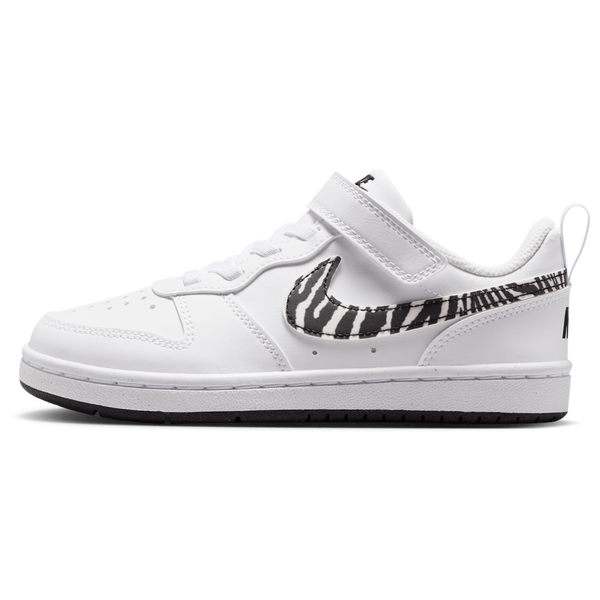 Nike Court Borough PRT - Boys' Preschool - White/Black - Image 2