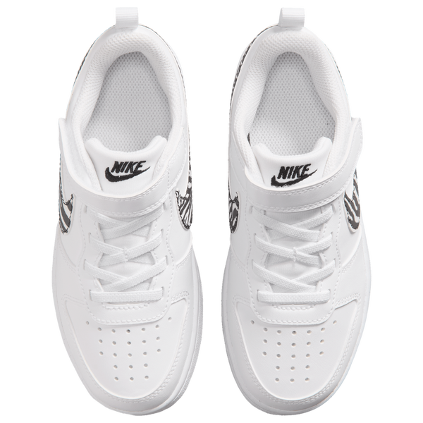 Nike Court Borough PRT - Boys' Preschool - White/Black - Image 4