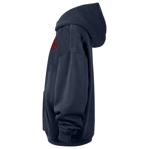 Nike Clippers Wordmark Standard Issue Hoodie - Men's - Navy - Image 3