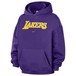 Nike Lakers Wordmark Standard Issue Hoodie - Men's - Purple