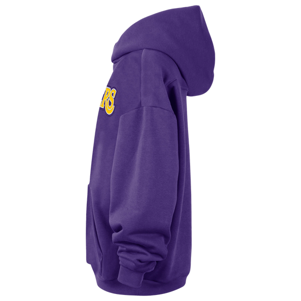 Nike Lakers Wordmark Standard Issue Hoodie - Men's - Purple - Image 3