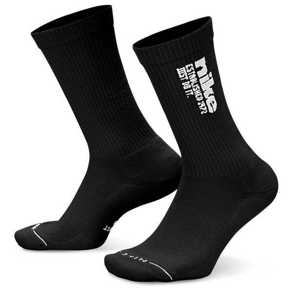 Nike Everyday Elevated MGFX Crew Socks 2 Pack - Adult - Black/Black/White