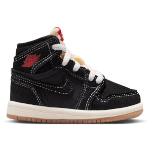 Jordan 1 Retro High OG FC - Boys' Toddler - Sail/Black/Red