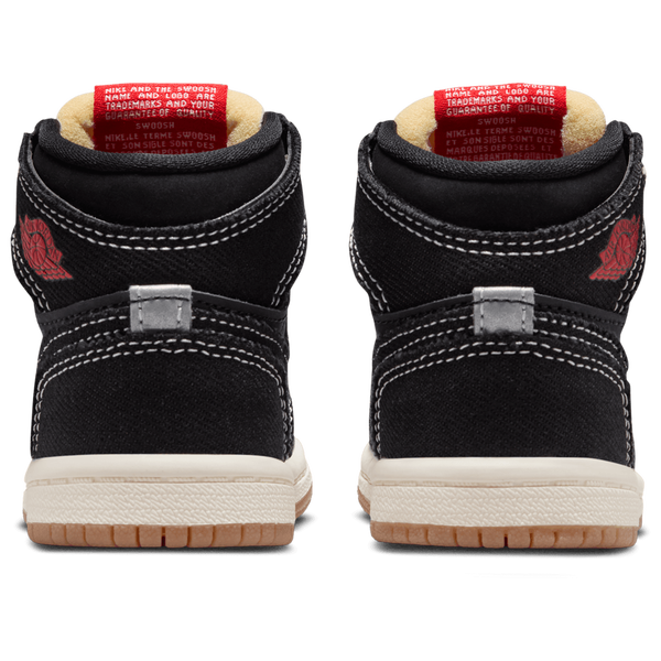 Jordan 1 Retro High OG FC - Boys' Toddler - Sail/Black/Red - Image 3