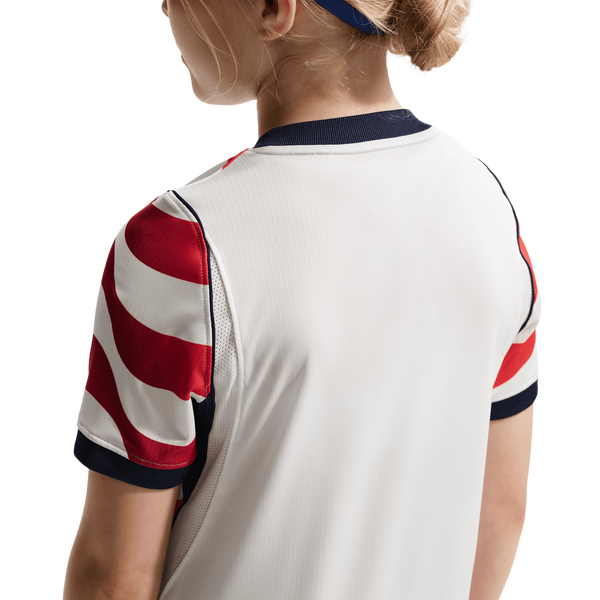 Nike Dri-FIT USA Short Sleeve Stadium Jersey - Boys' Grade School - White/Navy - Image 2