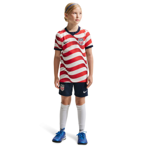 Nike Dri-FIT USA Stadium Shorts - Boys' Grade School - White/Navy