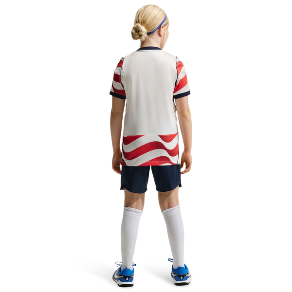 Nike Dri-FIT USA Stadium Shorts - Boys' Grade School - White/Navy - Image 2