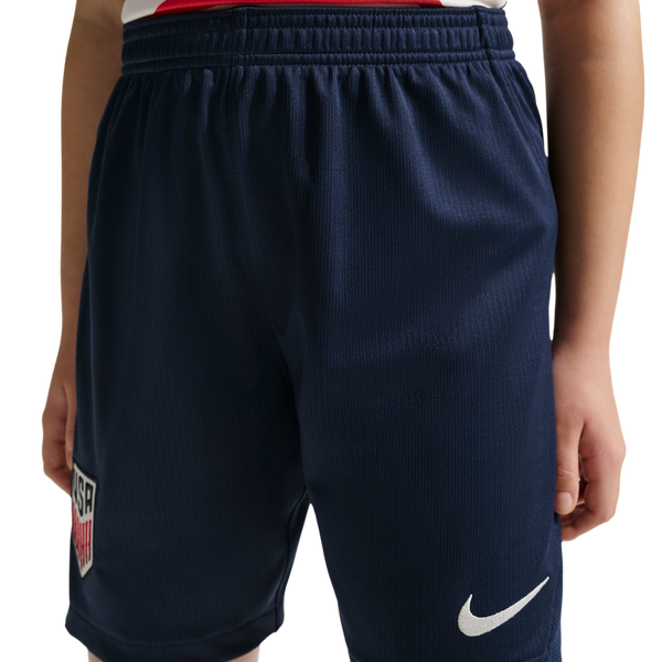 Nike Dri-FIT USA Stadium Shorts - Boys' Grade School - White/Navy - Image 3