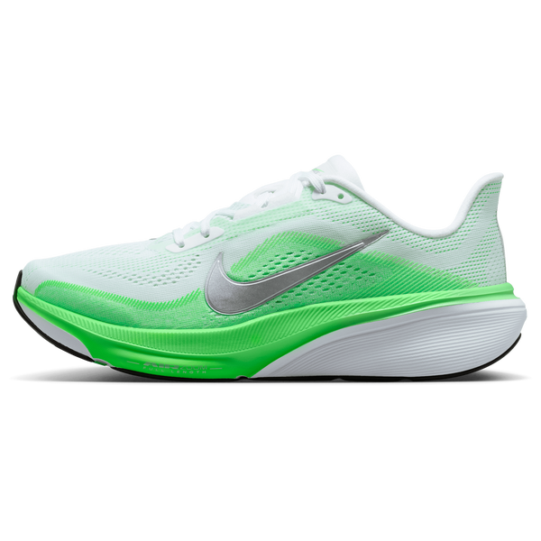 Nike Air Zoom Pegasus 42 - Women's - White/Mtlc Silver/Green Strike - Image 2