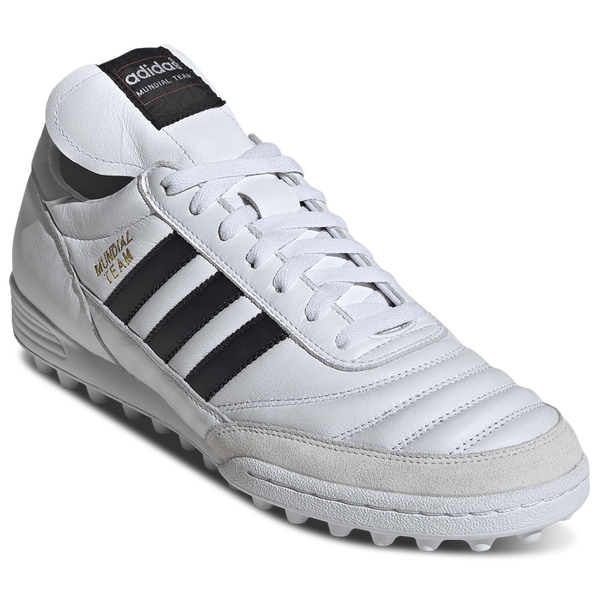adidas Mundial Team Turf Soccer - Men's - Gold Metallic/White/Core Black - Image 6