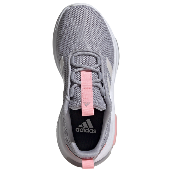 adidas Racer TR23 - Girls' Grade School - Glory Grey/Iridescent/Pink Spark - Image 4