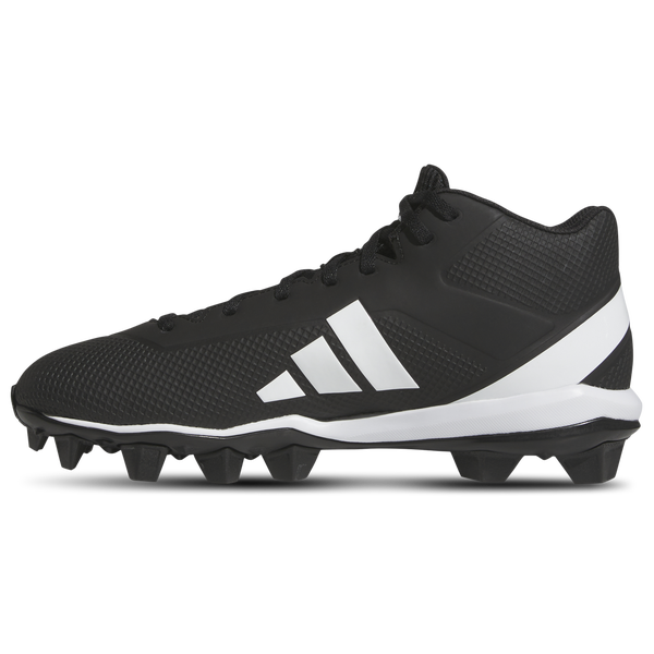adidas adizero Impact.2 Molded Rubber Mid Cut Cleats - Men's - Core Black/White/Core Black - Image 2