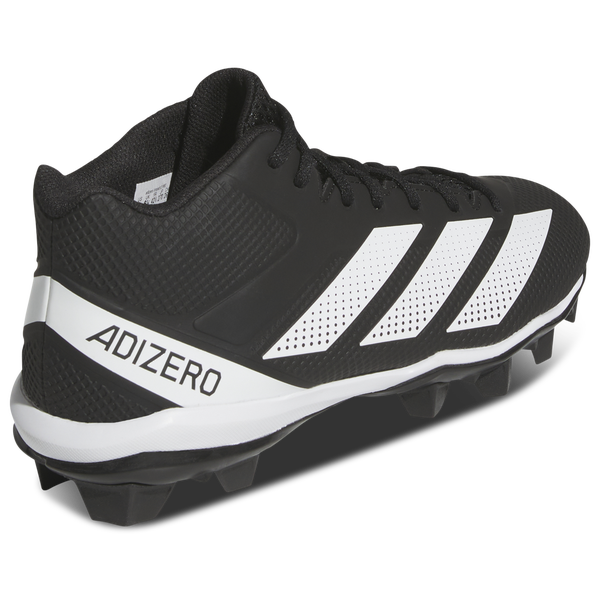 adidas adizero Impact.2 Molded Rubber Mid Cut Cleats - Men's - Core Black/White/Core Black - Image 3