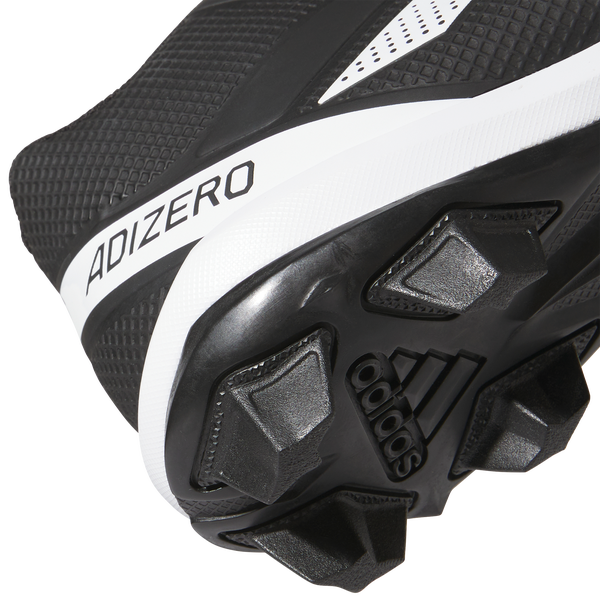 adidas adizero Impact.2 Molded Rubber Mid Cut Cleats - Men's - Core Black/White/Core Black - Image 6