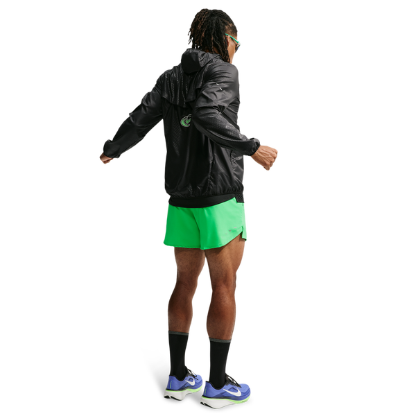 Nike Dri-FIT Stride 2in1 5" Shorts - Men's - Green Spark/Reflective Silver - Image 5