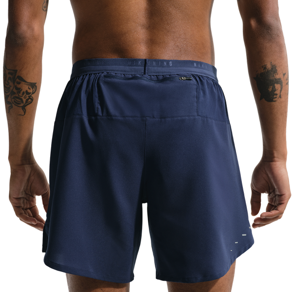 Nike Dri-FIT Stride 2in1 7" Shorts - Men's - Midnight Navy/Reflective Silver - Image 2