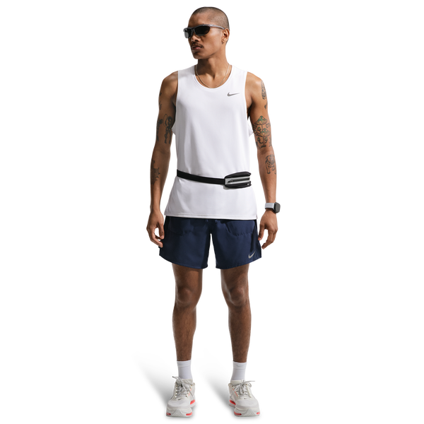 Nike Dri-FIT Stride 2in1 7" Shorts - Men's - Midnight Navy/Reflective Silver - Image 4