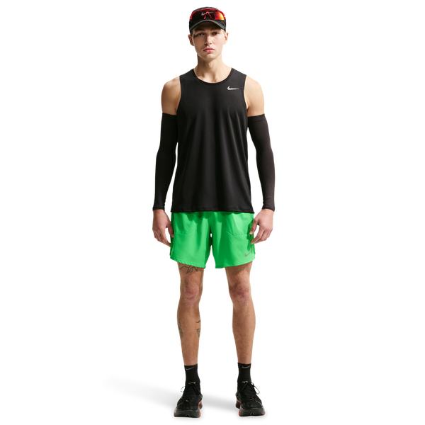Nike Dri-FIT Stride 7in Brief-Lined Shorts - Men's - Green Spark/Reflective Silver - Image 3