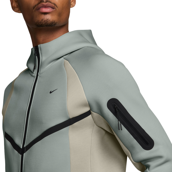 Nike Tech Fleece Pro Wear Full-Zip Jacket - Men's - Green/White - Image 3