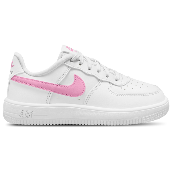 Nike Air Force 1 Low Lace - Girls' Preschool - White/Pink