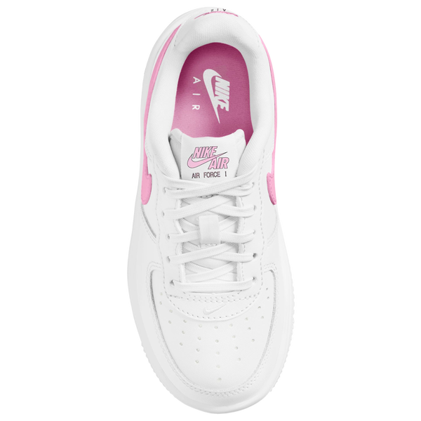 Nike Air Force 1 Low Lace - Girls' Preschool - White/Pink - Image 3