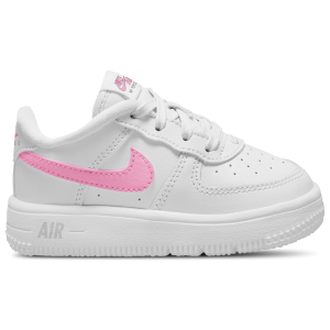 Nike Air Force 1 Low Lace - Girls' Toddler - White/Pink