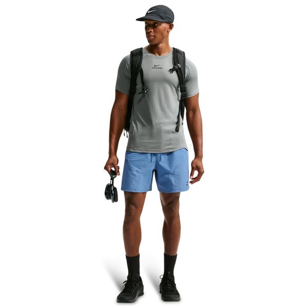 Nike Pro Training Dri-FIT Adv 6in Short - Men's - Indigo Storm/Indigo Storm/Black - Image 3