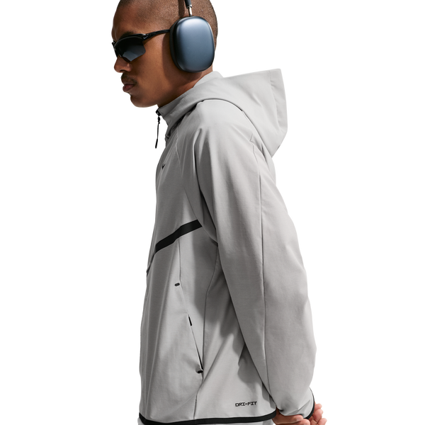 Nike Tech Shori Knit Full-Zip Jacket - Men's - College Grey/Black - Image 3