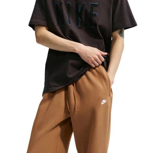 Nike Club Fleece Bungee Pants - Men's - Ale Brown/Ale Brown/White - Image 3
