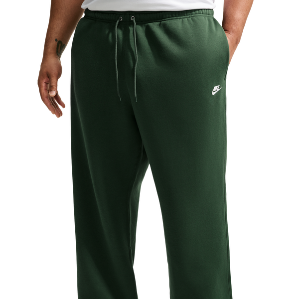 Nike Club Fleece Bungee Pants - Men's - Fir/Fir/White - Image 3
