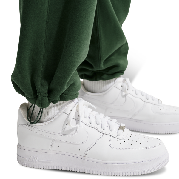 Nike Club Fleece Bungee Pants - Men's - Fir/Fir/White - Image 4