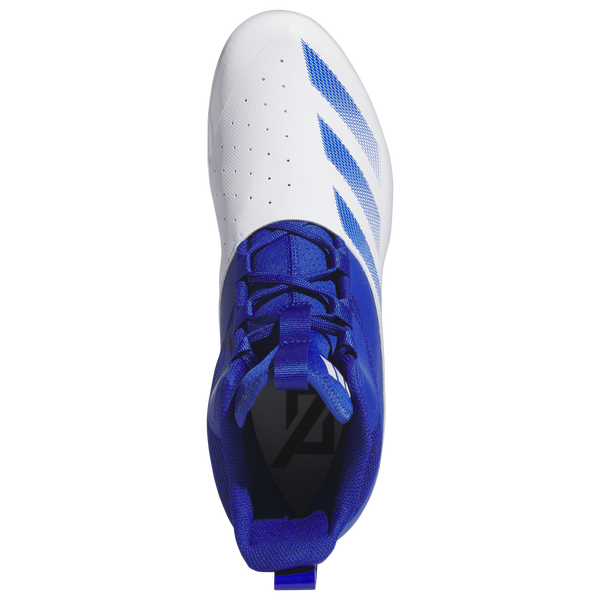 adidas adiZero Chaos Lineman - Men's - White/Team Royal Blue/White - Image 5