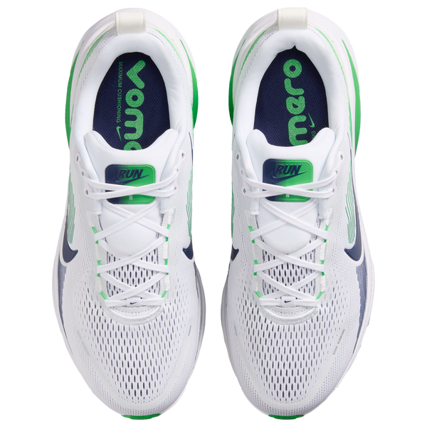 Nike Vomero 18 Wide - Men's - White/Midnight Navy/Green Spark - Image 4