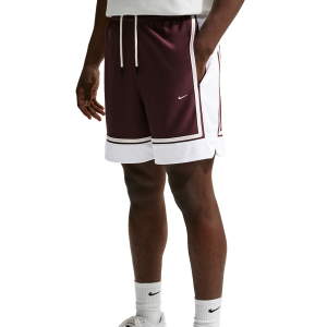 Nike Dri-FIT SI GM Pro 6IN Shorts - Men's - Burgundy Crush/White/Pale Ivory