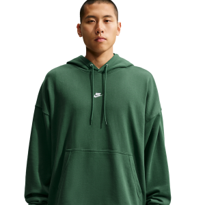 Nike Club French Terry Pullover Hoodie - Men's - Fir/Fir/White