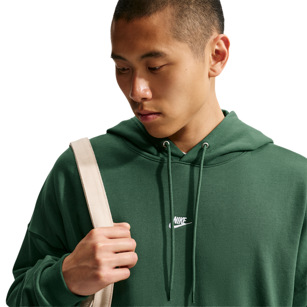 Nike Club French Terry Pullover Hoodie - Men's - Fir/Fir/White - Image 3